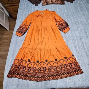 Chicos Bohemian Pull Over Maxi Dress